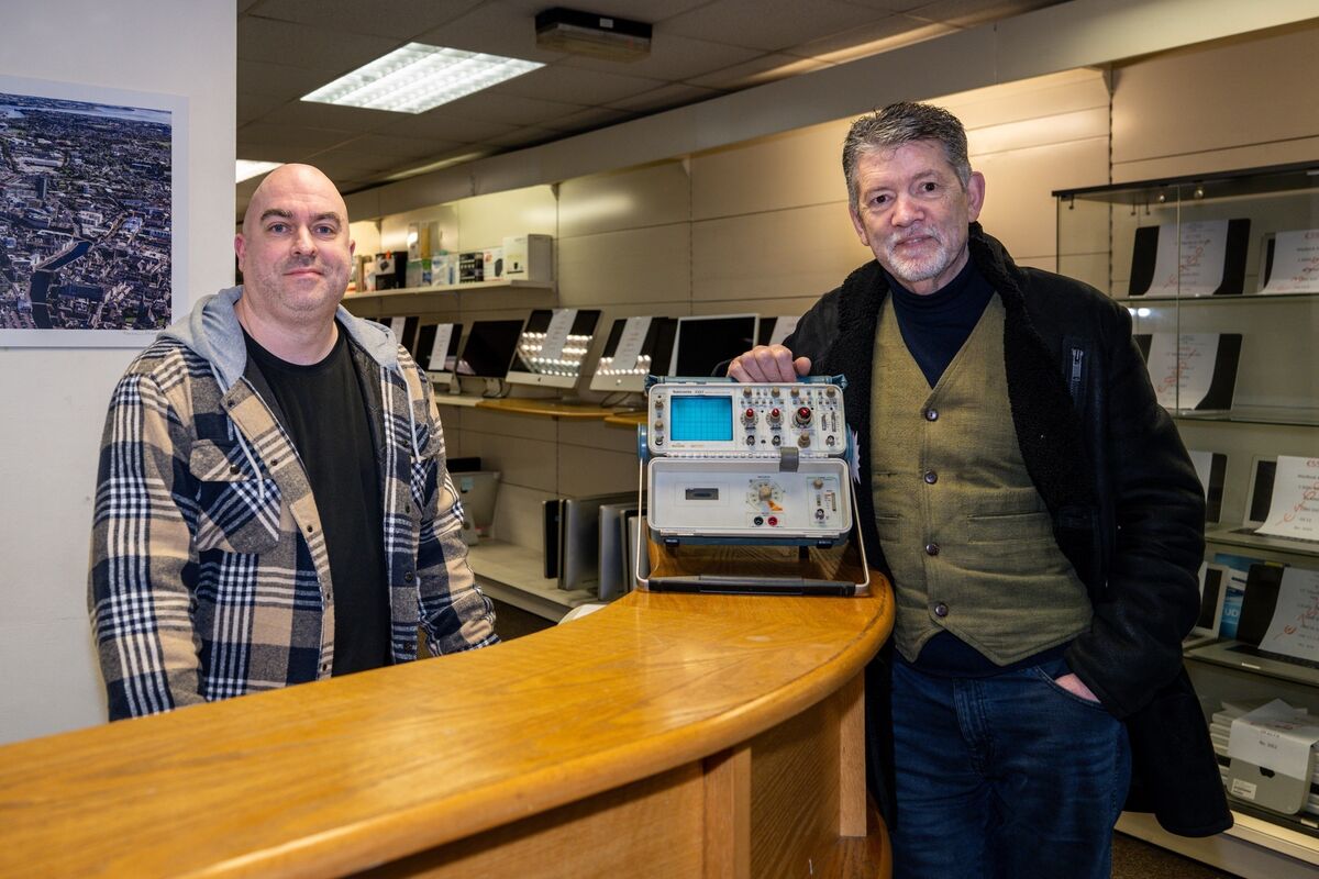 Pat Corrigan and Gerry Collins pictured in AT MAC, in Penrose Wharf, Cork which will be closing permanently after 28 years in business. Picture Chani Anderson