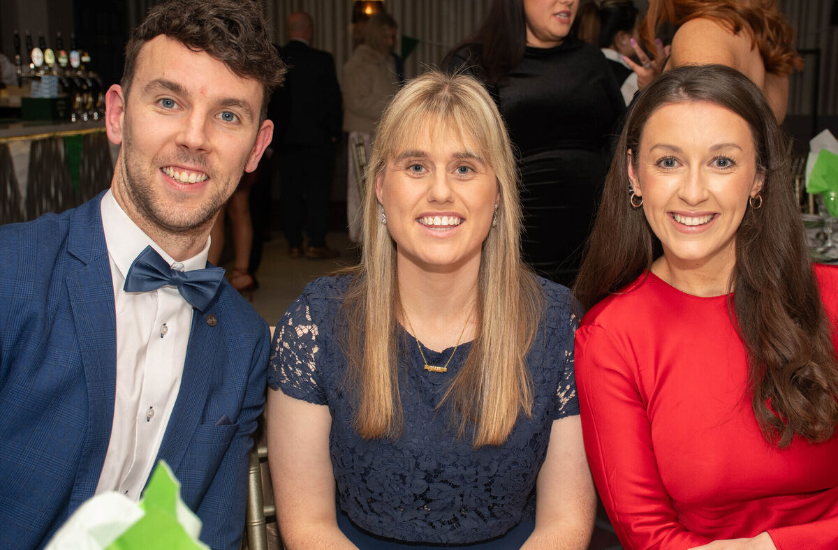 Conor Cotter, Emma Cotter and Lisa Ring seen at the recent Aghada GAA Celebration dinner in the Midleton Park Hotel. Pictiure: Howard Crowdy Conor Cotter, Emma Cotter and Lisa Ring seen at the recent Aghada GAA Celebration dinner in the Midleton Park Hotel. Pictiure: Howard Crowdy