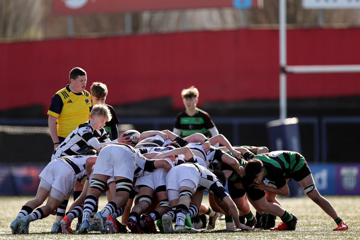 Munster Schools Boys Junior Cup Quarter-Final, Virgin Media Park, Cork 26/2/2025 Munster Schools Boys Junior Cup Quarter-Final, Virgin Media Park, Cork 26/2/2025