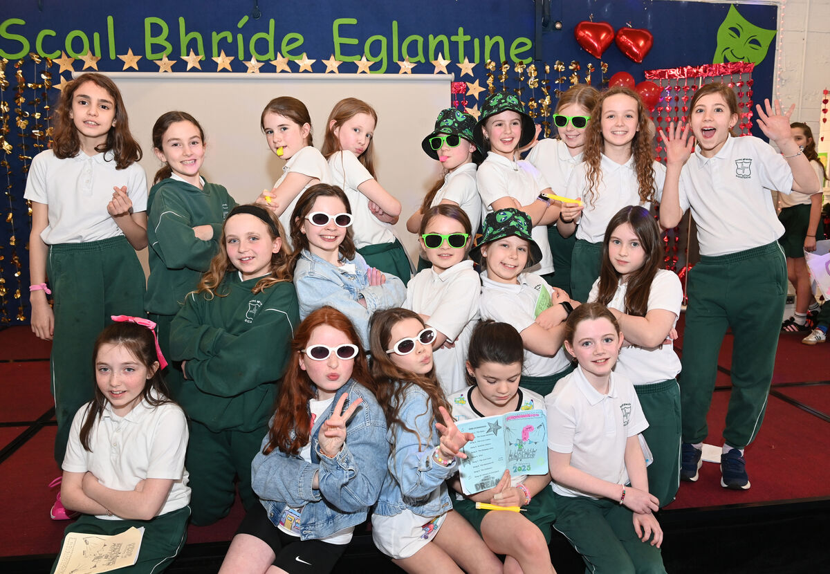 Performers and supporters at the 20th annual Schoolovision song contest at Scoil Bhríde, Eglantine. Performers and supporters at the 20th annual Schoolovision song contest at Scoil Bhríde, Eglantine.
