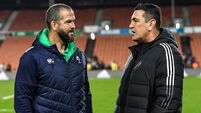 Andy Farrell and Clayton McMillan after the game 29/6/2022
