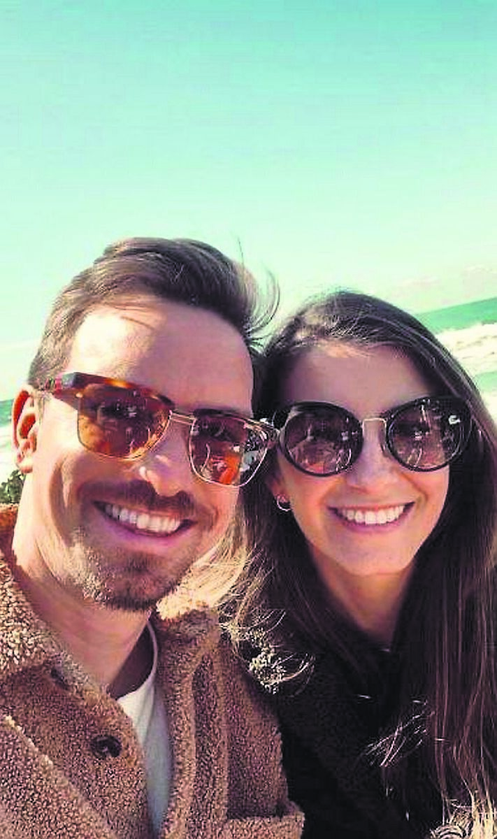 Patrick Holloway and his wife Cintia. Patrick Holloway and his wife Cintia.