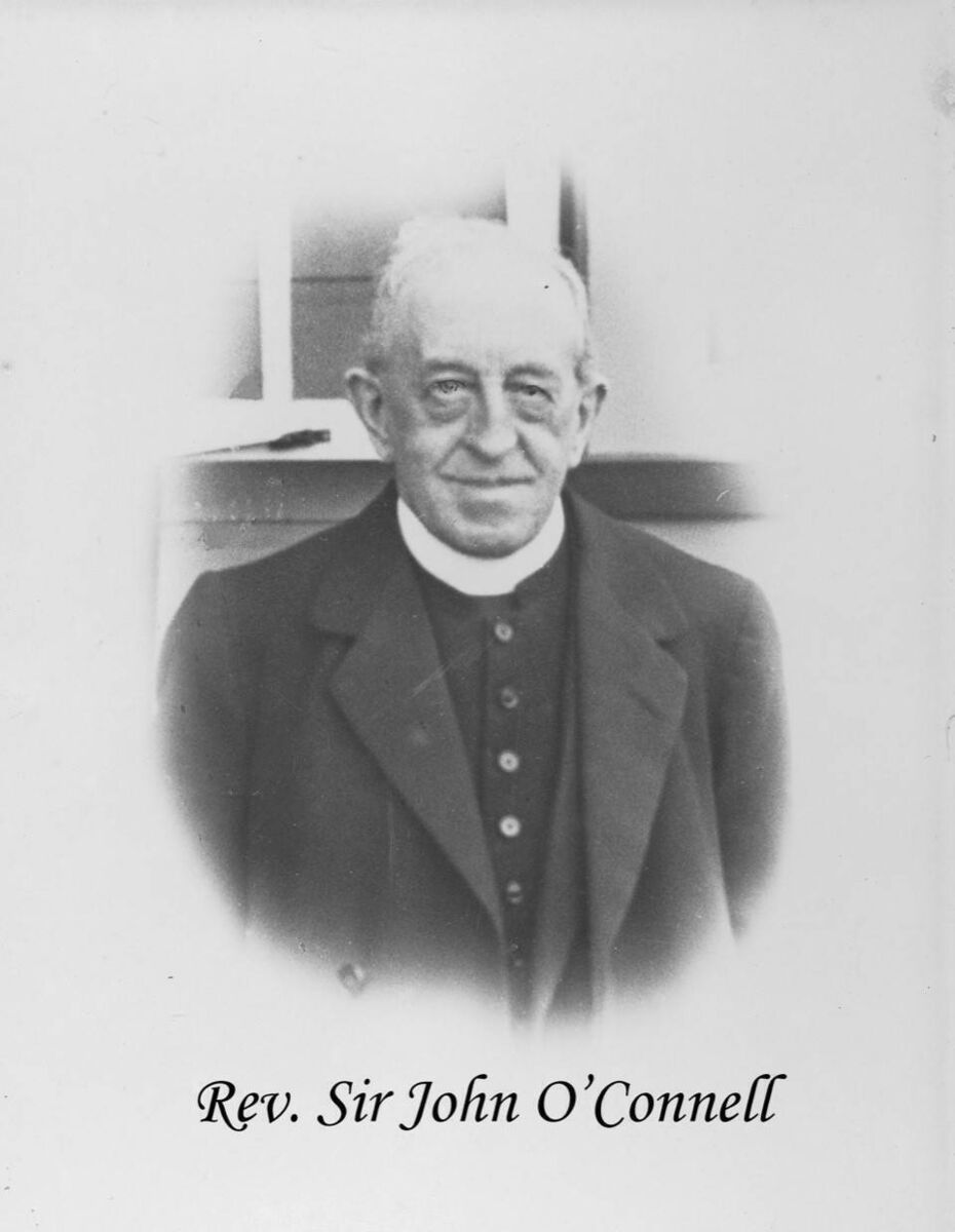 The Reverend Sir John O'Connell, who donated the site for the boys' and girls' schools in Turner's Cross. The Reverend Sir John O'Connell, who donated the site for the boys' and girls' schools in Turner's Cross.