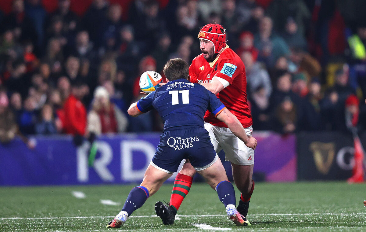 Munster's John Hodnett drives through. Picture: INPHO/Bryan Keane Munster's John Hodnett drives through. Picture: INPHO/Bryan Keane