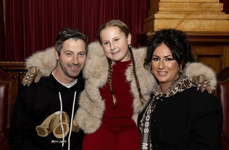 Conor, Carleigh, and Laura O’Neill attend the civic reception. Conor, Carleigh, and Laura O’Neill attend the civic reception.