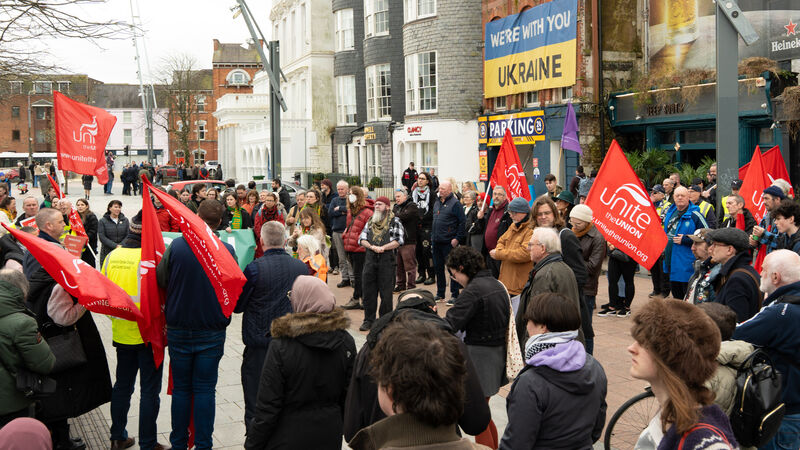 Protestors highlight water quality concerns at Cork city centre rally Protestors highlight water quality concerns at Cork city centre rally