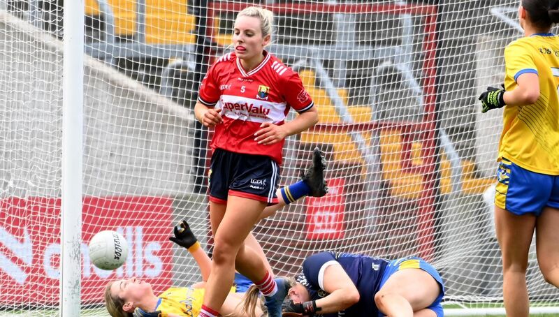 Cork's Emma Cleary celebrates a goal. Picture: Eddie O'Hare