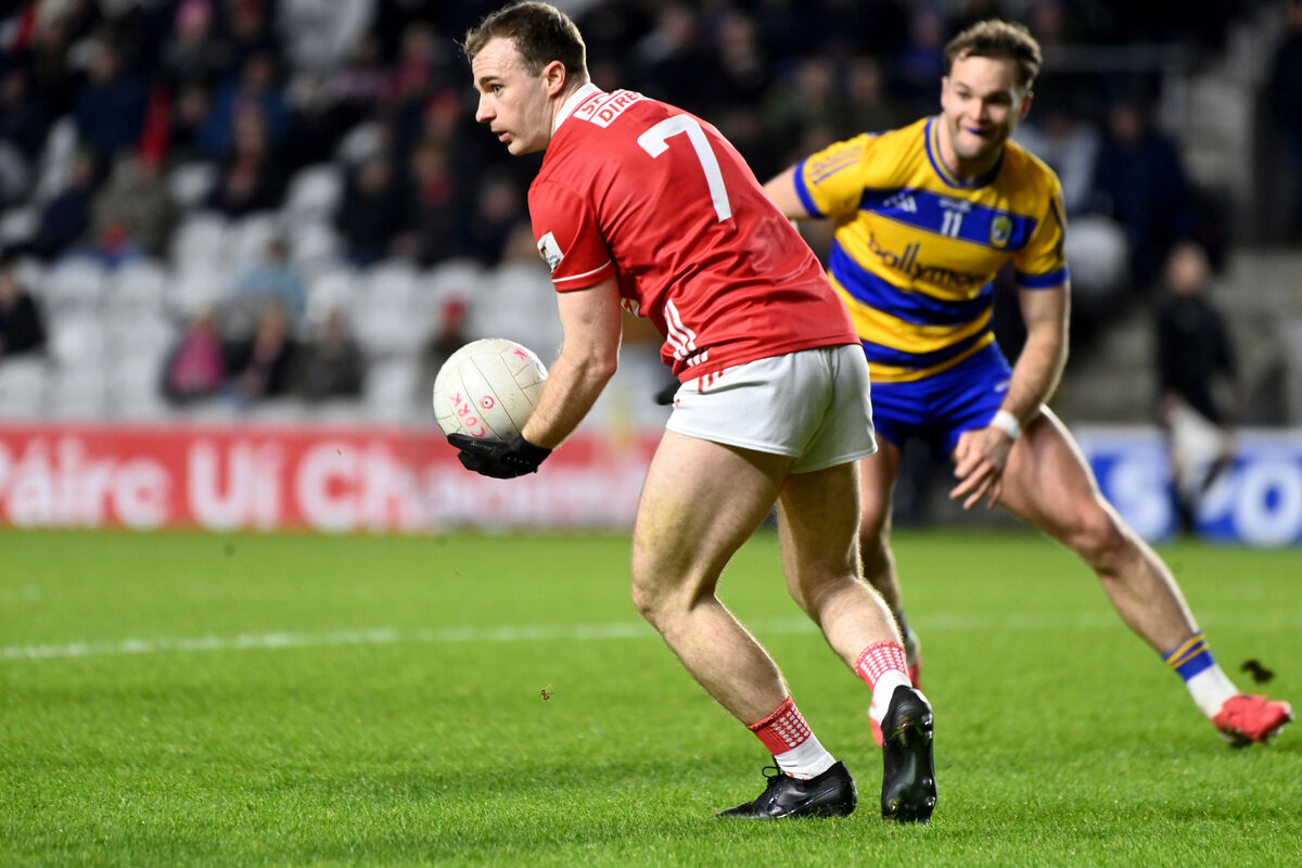  Matty Taylor with possession for Cork against Roscommon. Picture: Larry Cummins