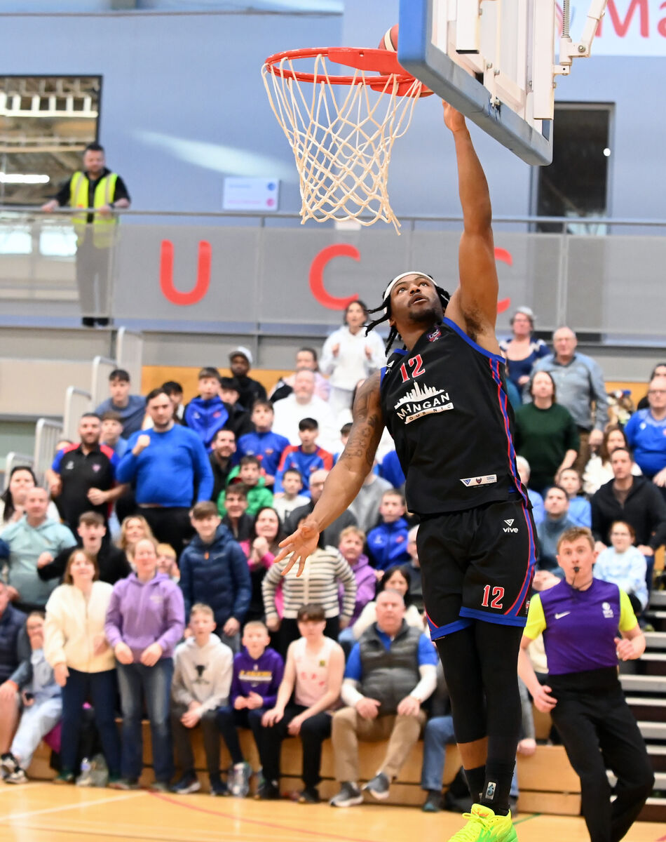 UCC Demons' Patrick Robinson lays up a basket against Killester during the Men's Super League at The Mardyke Arena. Picture: Eddie O'Hare