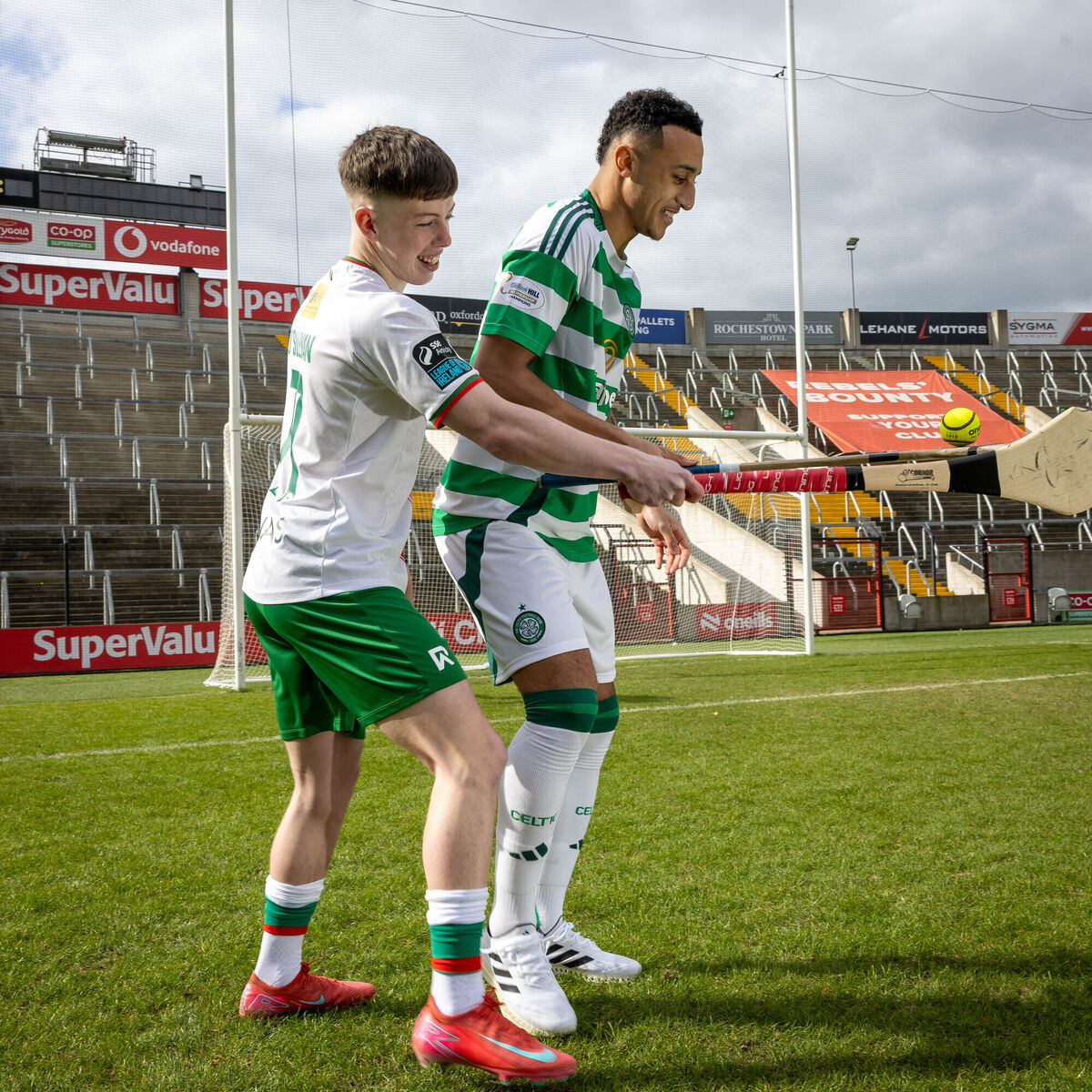 Cork City's Cathal O'Sullivan and Celtic FC player Adam Idah. Picture: INPHO/Morgan Treacy Cork City's Cathal O'Sullivan and Celtic FC player Adam Idah. Picture: INPHO/Morgan Treacy