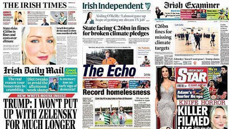 What the papers say: Tuesday's front pages What the papers say: Tuesday's front pages