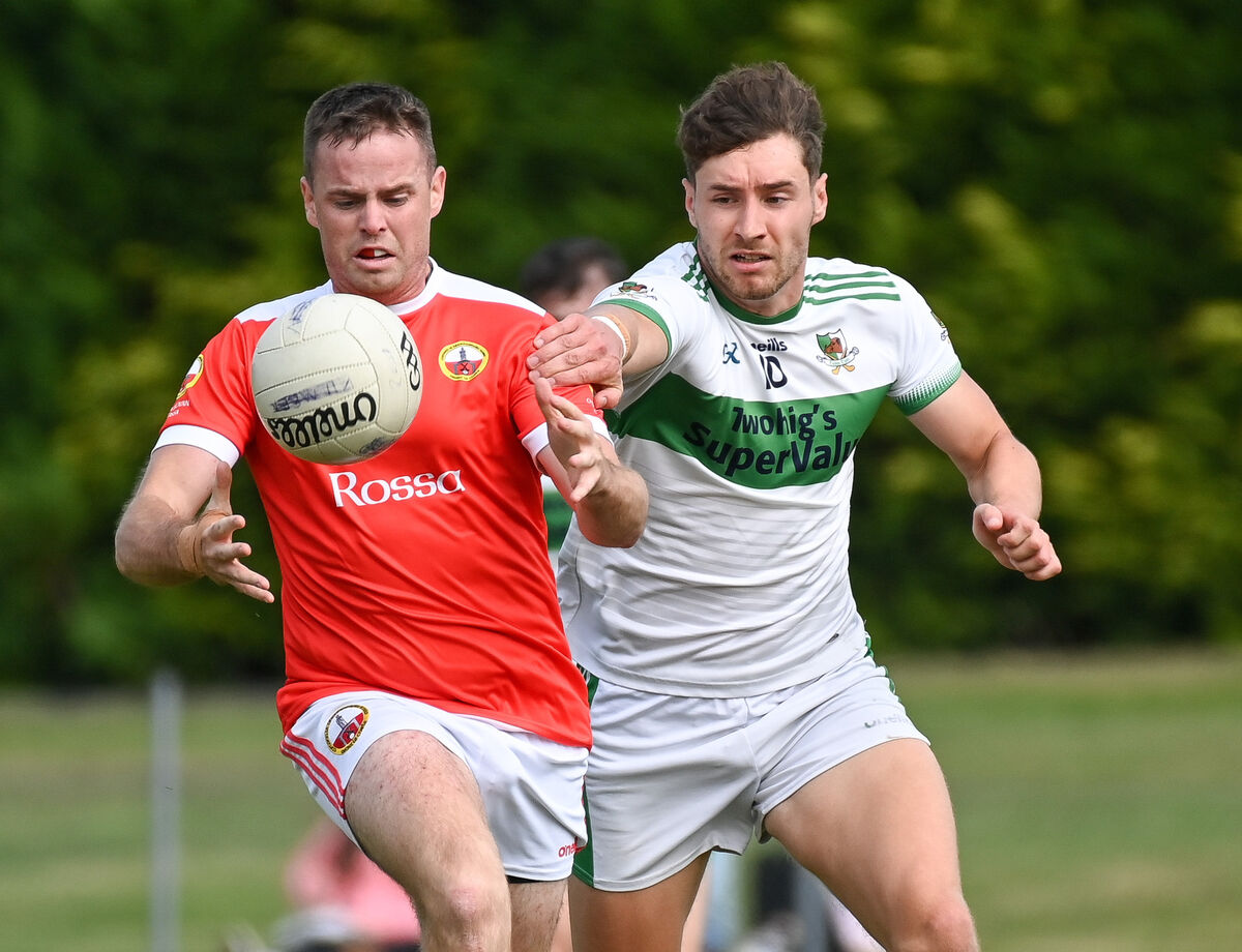 O'Donovan Rossa's Paudie Crowley and Kanturk's Paul Walsh tussle for possession last year. Picture: David Keane O'Donovan Rossa's Paudie Crowley and Kanturk's Paul Walsh tussle for possession last year. Picture: David Keane