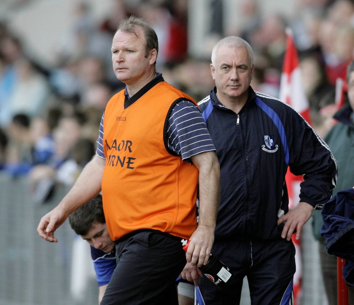Sarsfields' Teddy McCarthy and Bertie Óg Murphy on the sideline in 2008. Picture: INPHO/Neil Danton Sarsfields' Teddy McCarthy and Bertie Óg Murphy on the sideline in 2008. Picture: INPHO/Neil Danton