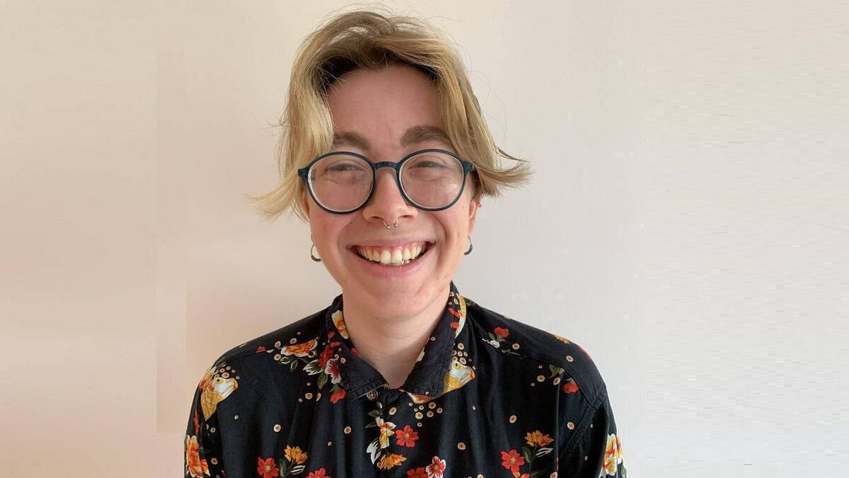 Kel Menton, an author, playwright and assistant facilitator at Graffiti Theatre Company in Cork. Kel Menton, an author, playwright and assistant facilitator at Graffiti Theatre Company in Cork.