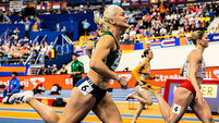 Sarah Lavin after crossing the line to finish fourth 7/3/2025