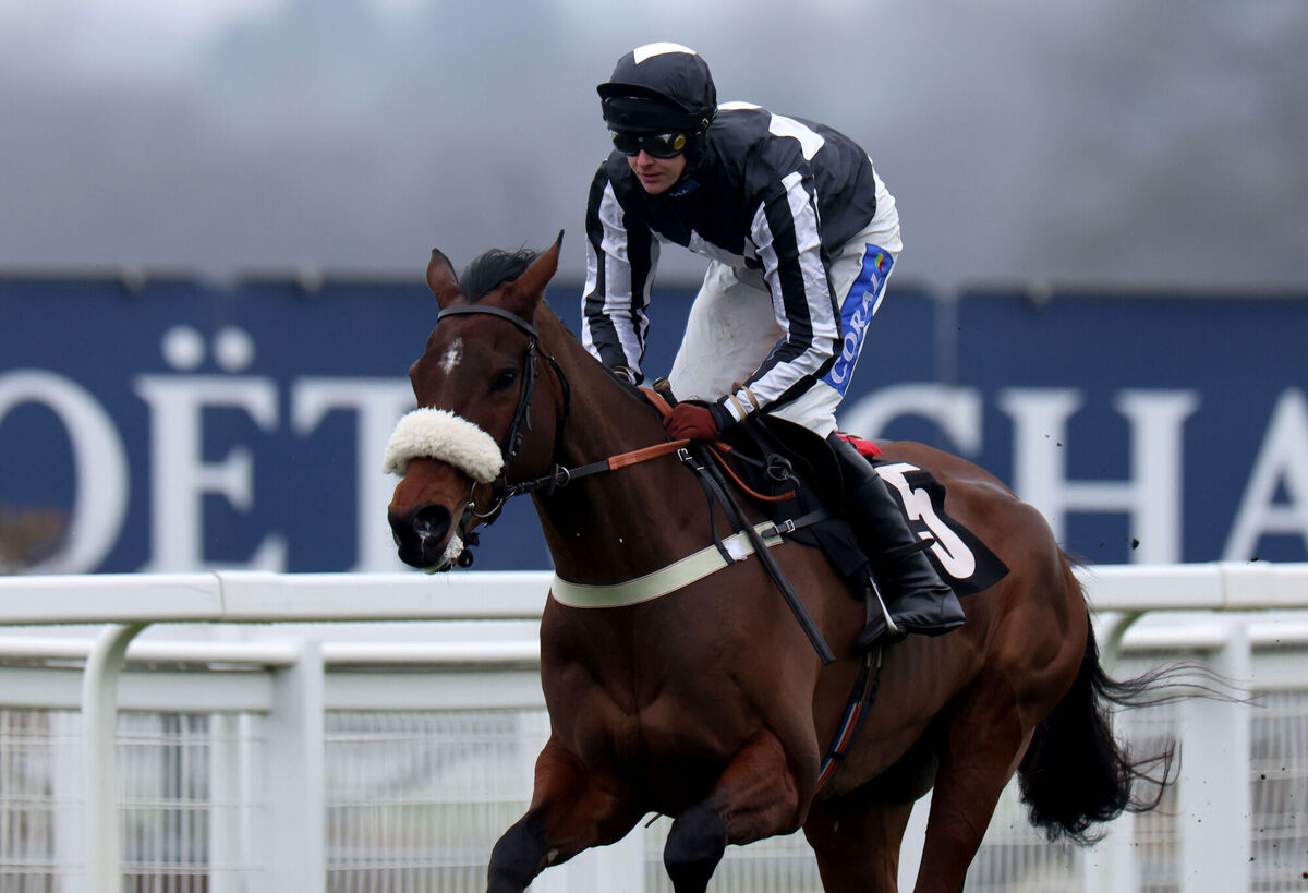The Changing Man ridden by jockey Brendan Powell on their way to winning the Ebony Horse Club Reynoldstown Novices' Chase.