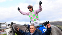 Paul Townend onboard Lossiemouth celebrates winning 11/3/2025