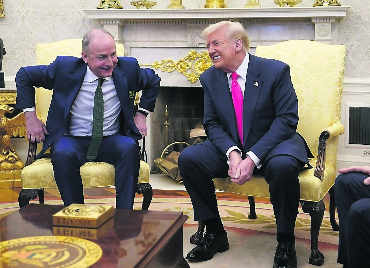 'I’m not going to mess around with you': Trump jokes to Taoiseach in discussion about Paddy 'The Champ' Martin