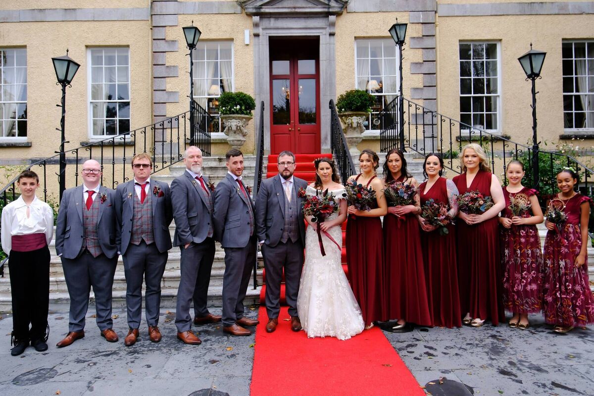 The couple were supported on the day by their closest friends and family. The bride’s nieces, Belle and Ellen Jones, served as her flower girls, while Donna’s nephew, Jack Corcoran, served as a page boy at the wedding. The couple were supported on the day by their closest friends and family. The bride’s nieces, Belle and Ellen Jones, served as her flower girls, while Donna’s nephew, Jack Corcoran, served as a page boy at the wedding.