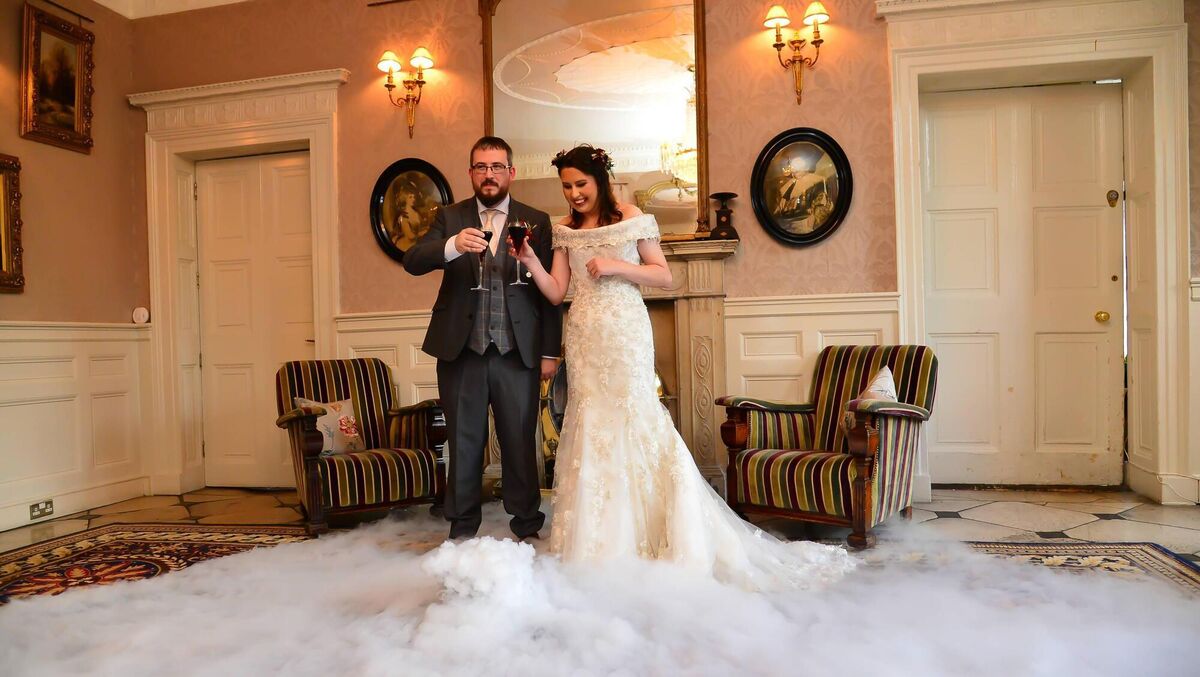 Donna and Kevin first became an item six years ago and got engaged in December, 2023. Donna and Kevin first became an item six years ago and got engaged in December, 2023.