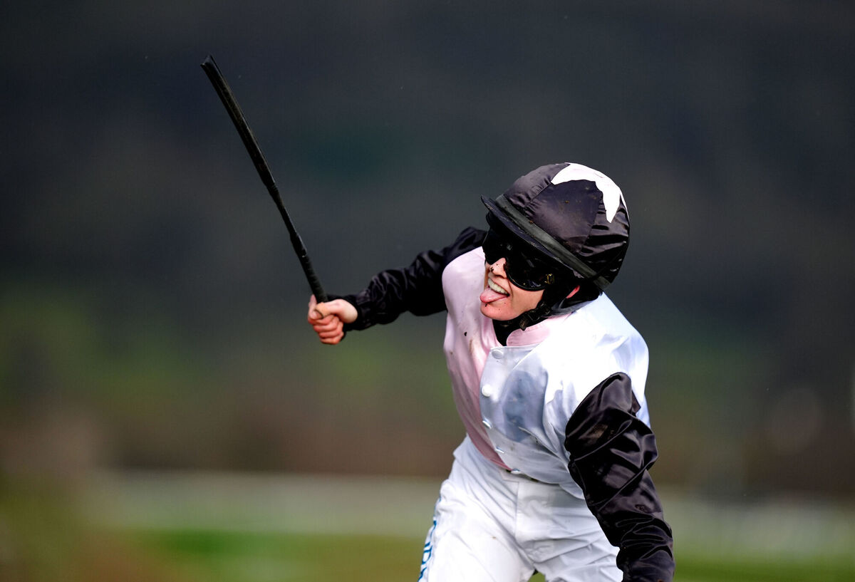 Rachael Blackmore aboard Bob Olinger after winning the Paddy Power Stayers' Hurdle. Picture: Mike Egerton/PA Wire. Rachael Blackmore aboard Bob Olinger after winning the Paddy Power Stayers' Hurdle. Picture: Mike Egerton/PA Wire.