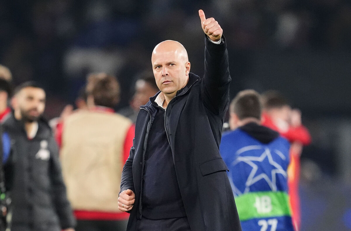 Liverpool manager Arne Slot acknowledges the fans after the UEFA Champions League Round of 16, first leg match at the Parc des Princes in Paris, France. Picture: Adam Davy/PA Wire Liverpool manager Arne Slot acknowledges the fans after the UEFA Champions League Round of 16, first leg match at the Parc des Princes in Paris, France. Picture: Adam Davy/PA Wire