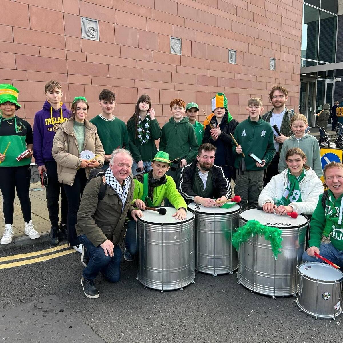 MTU Carnival Samba, celebrating 20 years, are participating in the Cork St Patrick’s Day parade.