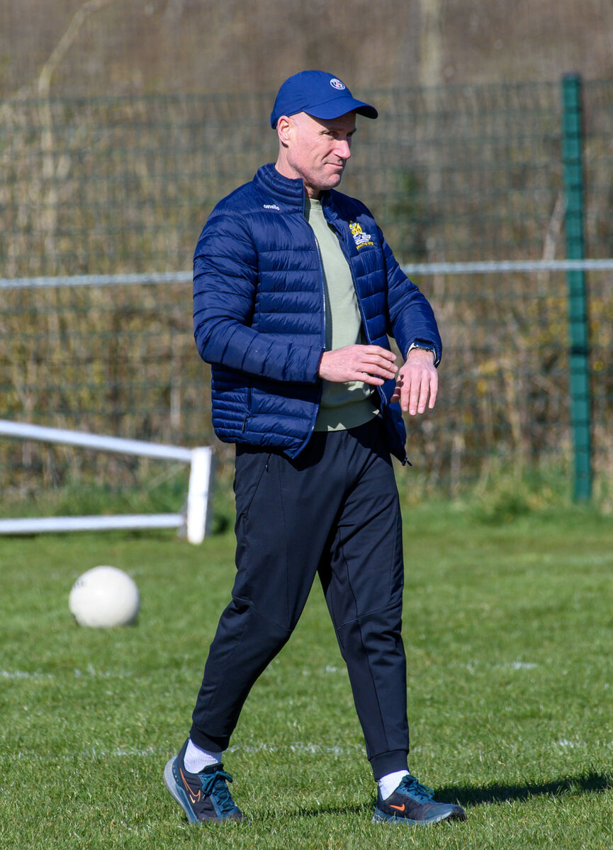  St Finbarr’s manager Brian Roche at the the McCarthy Insurance Group football league division 1 match against Éire Óg at Ovens. Picture Dan Linehan