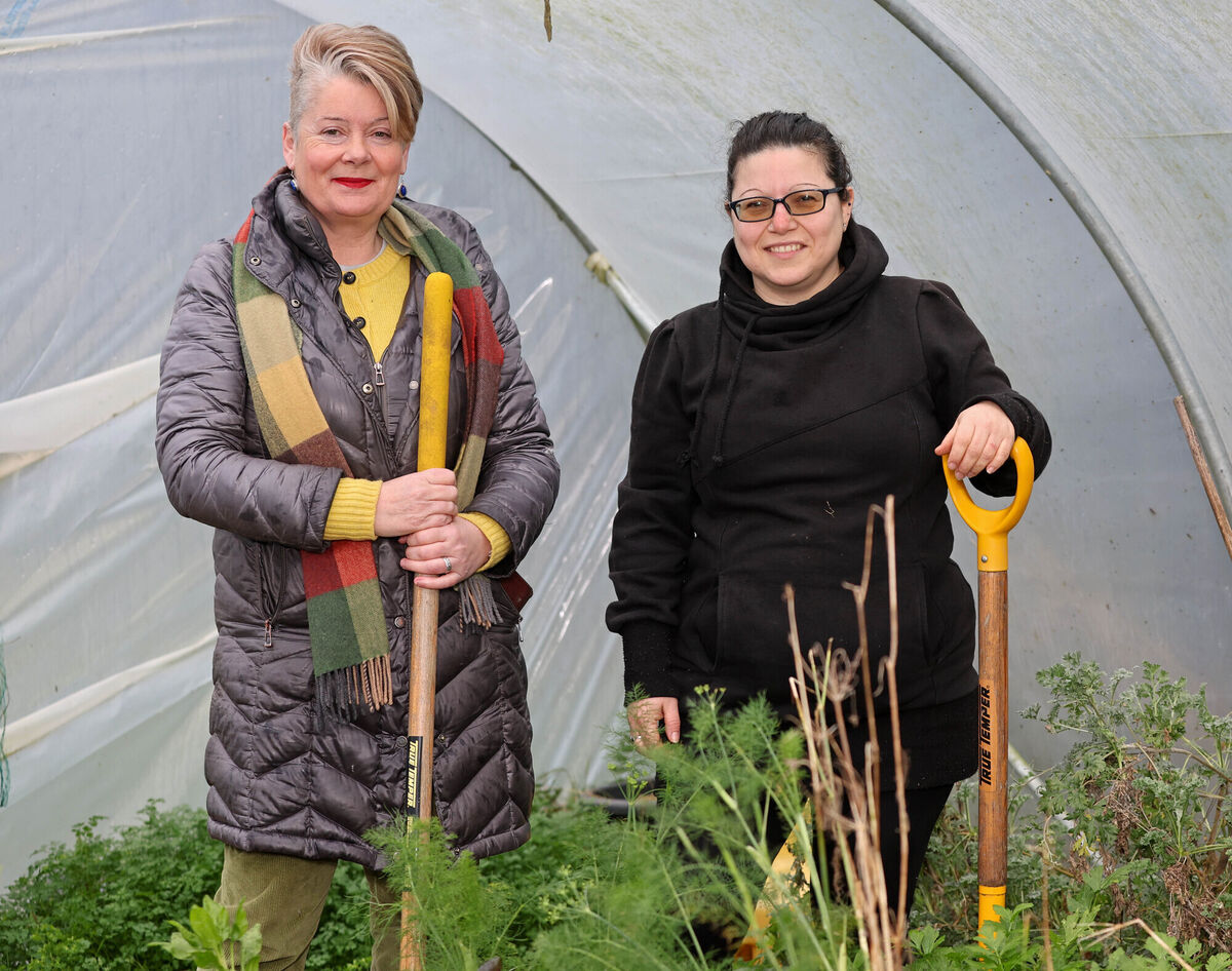  Maria Young, Green Spaces for Health and Sandrine Bertin, Food Policy and Development Officer Cork City Council.Picture: Jim Coughlan.