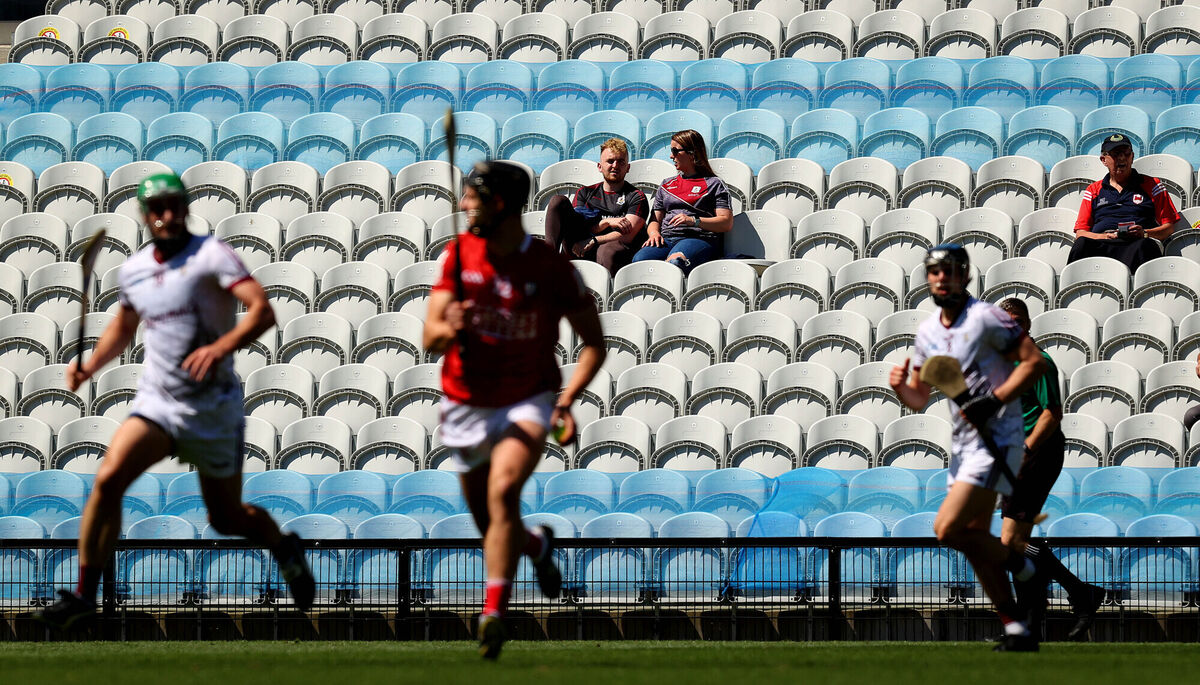 Spectators look on during the Cork-Galway Allianz Hurling League Division 1 Group A game at Páirc Uí Chaoimh in 2021. Picture: Inpho/Ryan Byrne