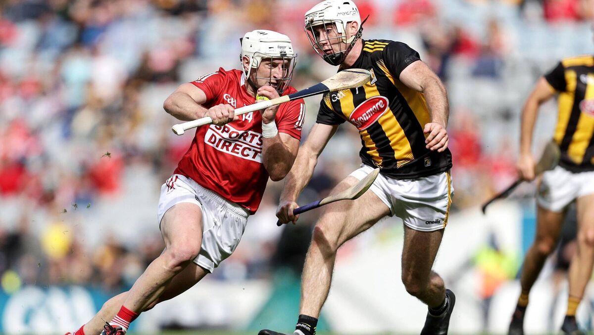 Patrick Horgan in action against Kilkenny's Mikey Carey in the 2021 All-Ireland SHC semi-final - had Cork beaten Galway, this game would have doubled up as the league final. Picture: Inpho/Laszlo Geczo