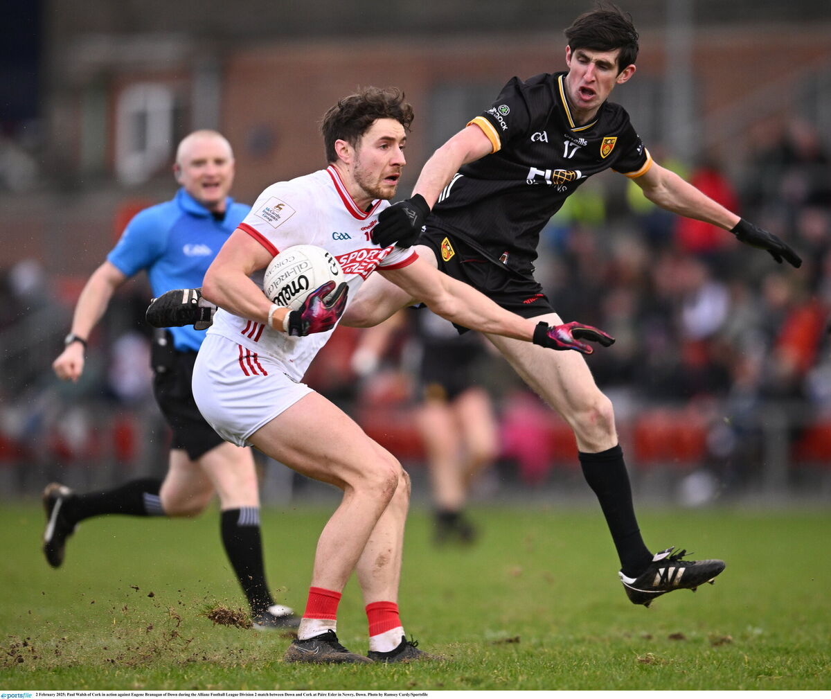 Paul Walsh of Cork in action against Eugene Branagan of Down last month. Picture: Ramsey Cardy/Sportsfile Paul Walsh of Cork in action against Eugene Branagan of Down last month. Picture: Ramsey Cardy/Sportsfile