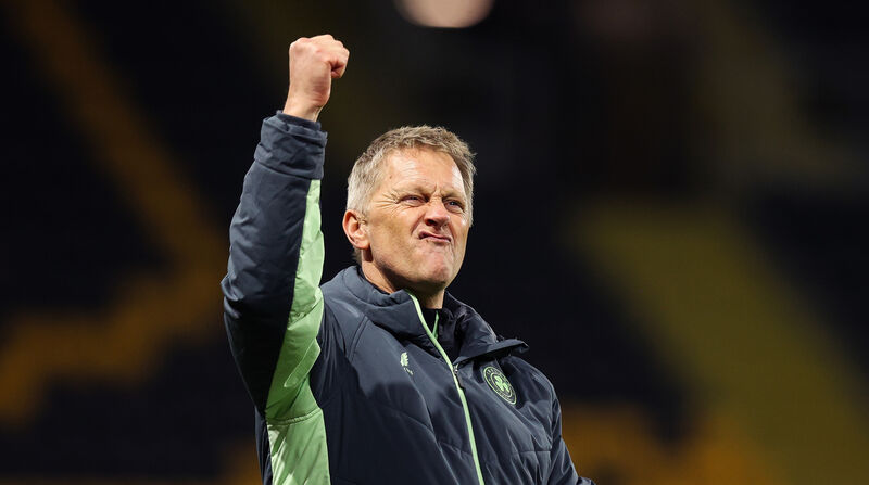 Ireland head coach Heimir Hallgrímsson celebrates after the game. Picture: INPHO/Ryan Byrne Ireland head coach Heimir Hallgrímsson celebrates after the game. Picture: INPHO/Ryan Byrne