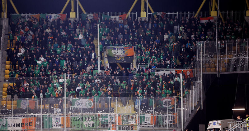 Ireland fans celebrate after the game. Picture: INPHO/Kostadin Andonov Ireland fans celebrate after the game. Picture: INPHO/Kostadin Andonov