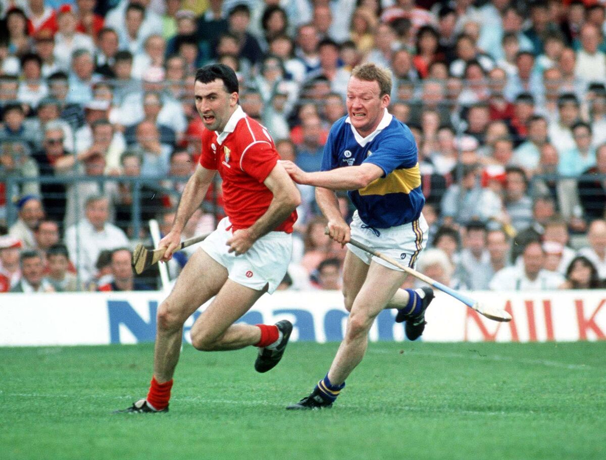 Ger Fitzgerald in action against Bobby Ryan of Tipperary. Picture: Ray McManus/Sportsfile