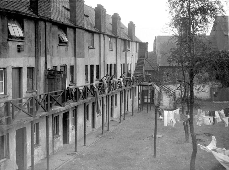 Rockmount Buildings, off Blarney Street, in 1936. 