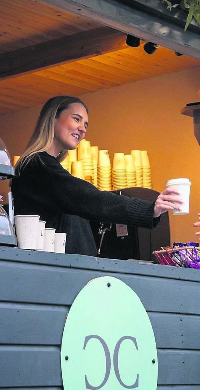 Jenny Fogarty serving at Connect Coffee on the Youghal Greenway