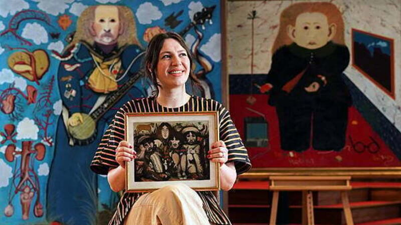Rare John Byrne painting of The Beatles to go under hammer