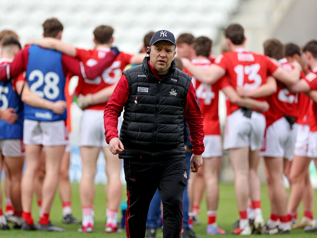  Ray O'Mahony, Cork U20 football manager before Cork's challenge game versus Louth earlier in the month. Picture: Jim Coughlan.