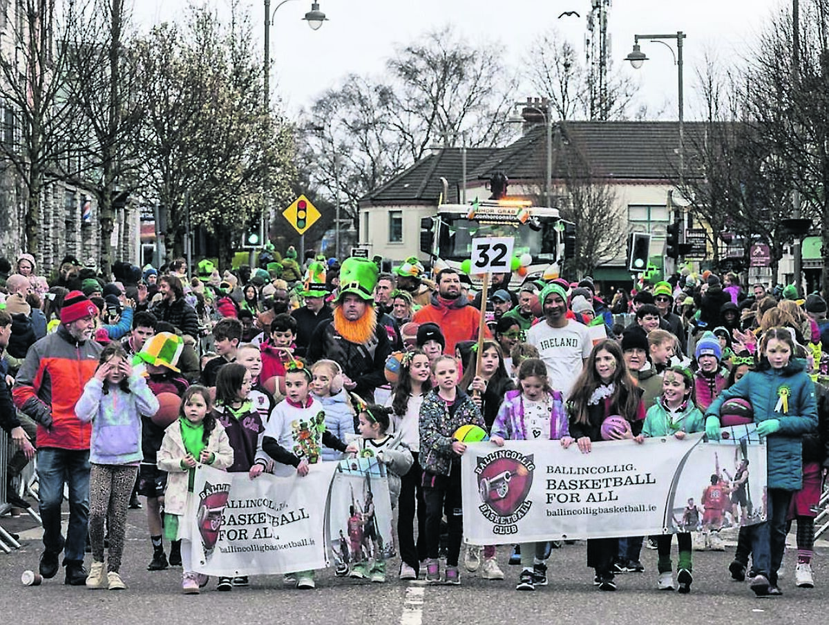 Members of Ballincollig Basketball Club out in force for the Ballincollig St Patrick’s Day parade. Picture: Darren Lane
Members of Ballincollig Basketball Club out in force for the Ballincollig St Patrick’s Day parade. Picture: Darren Lane