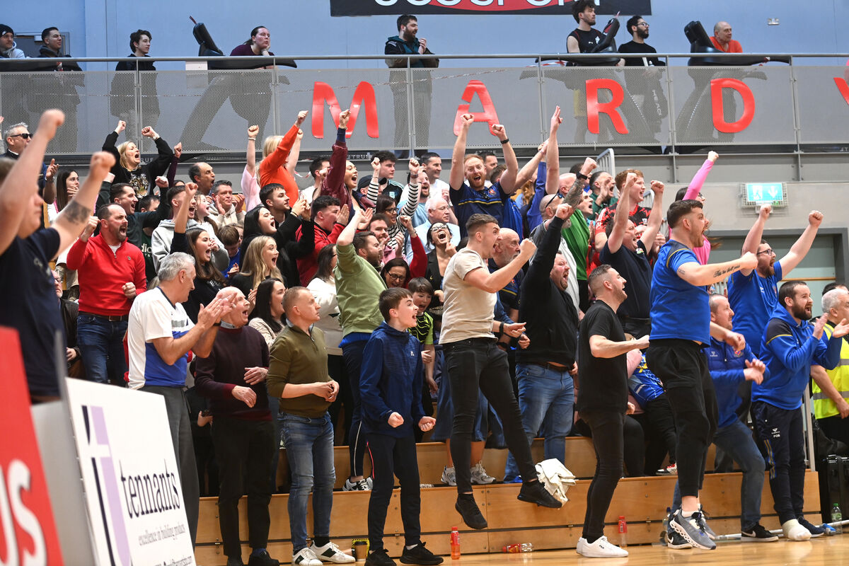 Neptune supporters react as their team makes a late comeback. UCC Demons vs Energywise Ireland Neptune in the Domino’s Pizza Men’s Superleague quarter final at Mardyke Arena, UCC, Cork. Pic Larry Cummins Neptune supporters react as their team makes a late comeback. UCC Demons vs Energywise Ireland Neptune in the Domino’s Pizza Men’s Superleague quarter final at Mardyke Arena, UCC, Cork. Pic Larry Cummins