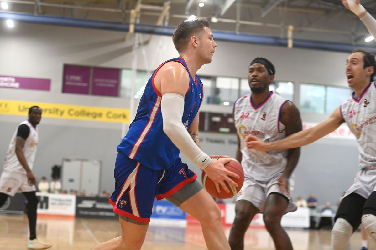 Tobias Christensen in action for UCC Demons. UCC Demons vs Energywise Ireland Neptune in the Domino’s Pizza Men’s Superleague quarter final at Mardyke Arena, UCC, Cork. Pic Larry Cummins Tobias Christensen in action for UCC Demons. UCC Demons vs Energywise Ireland Neptune in the Domino’s Pizza Men’s Superleague quarter final at Mardyke Arena, UCC, Cork. Pic Larry Cummins
