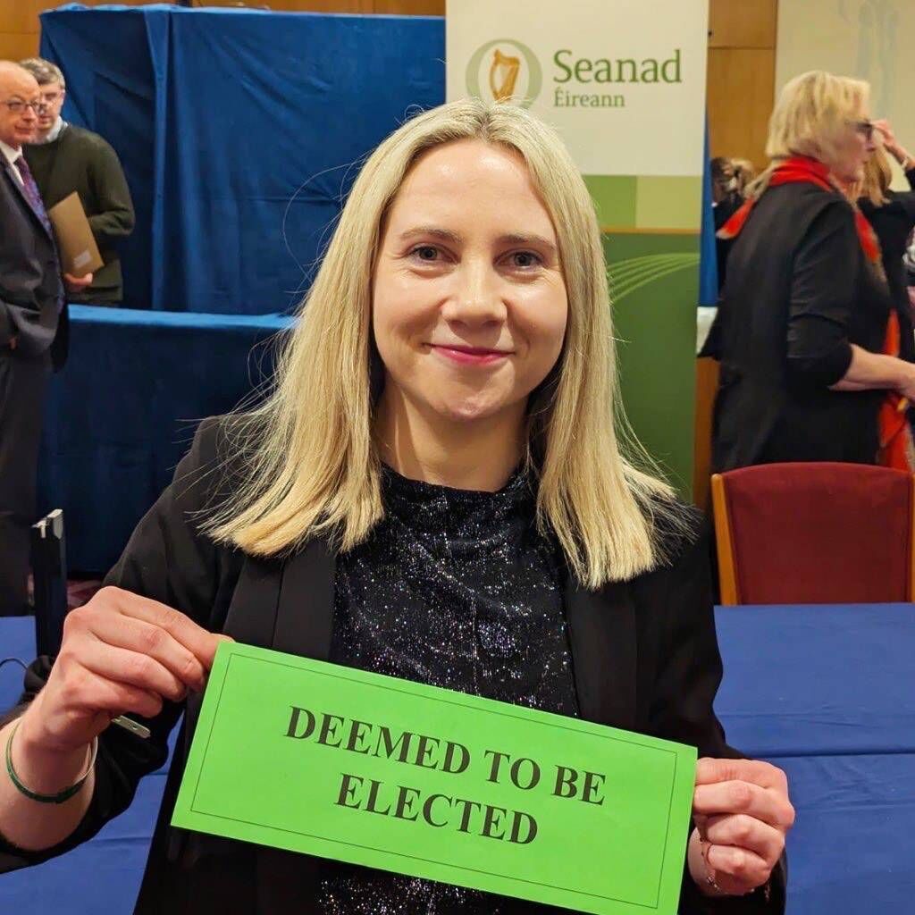 Laura Harmon was elected to the Seanad Industrial and Commercial Panel. 