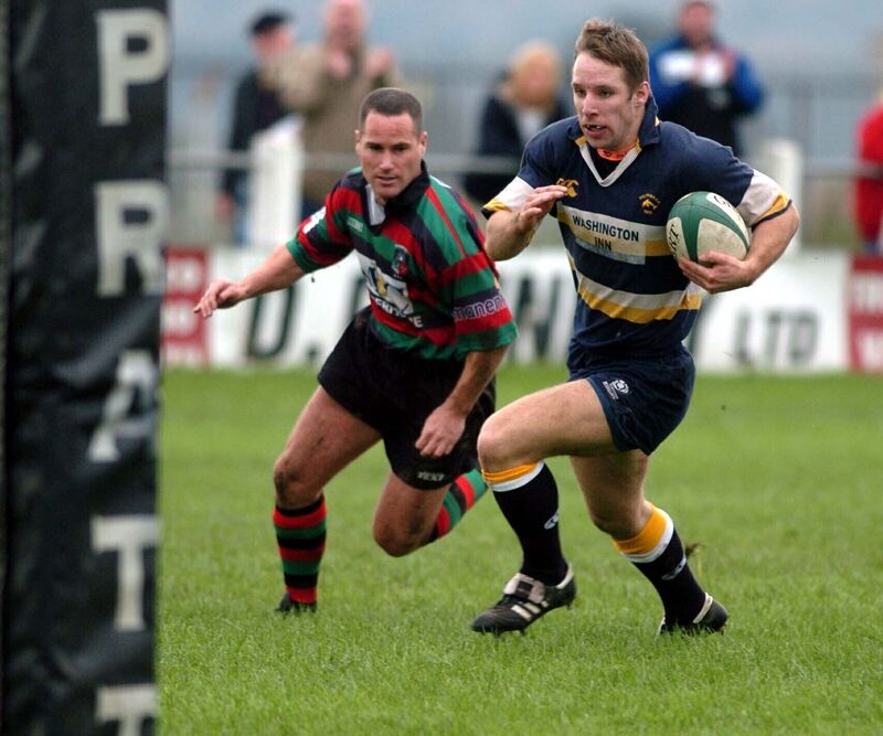 Tomás O'Leary, Dolphin, runs in for a try past Highfield's Brian Roche. Picture: Maurice O'Mahony Tomás O'Leary, Dolphin, runs in for a try past Highfield's Brian Roche. Picture: Maurice O'Mahony