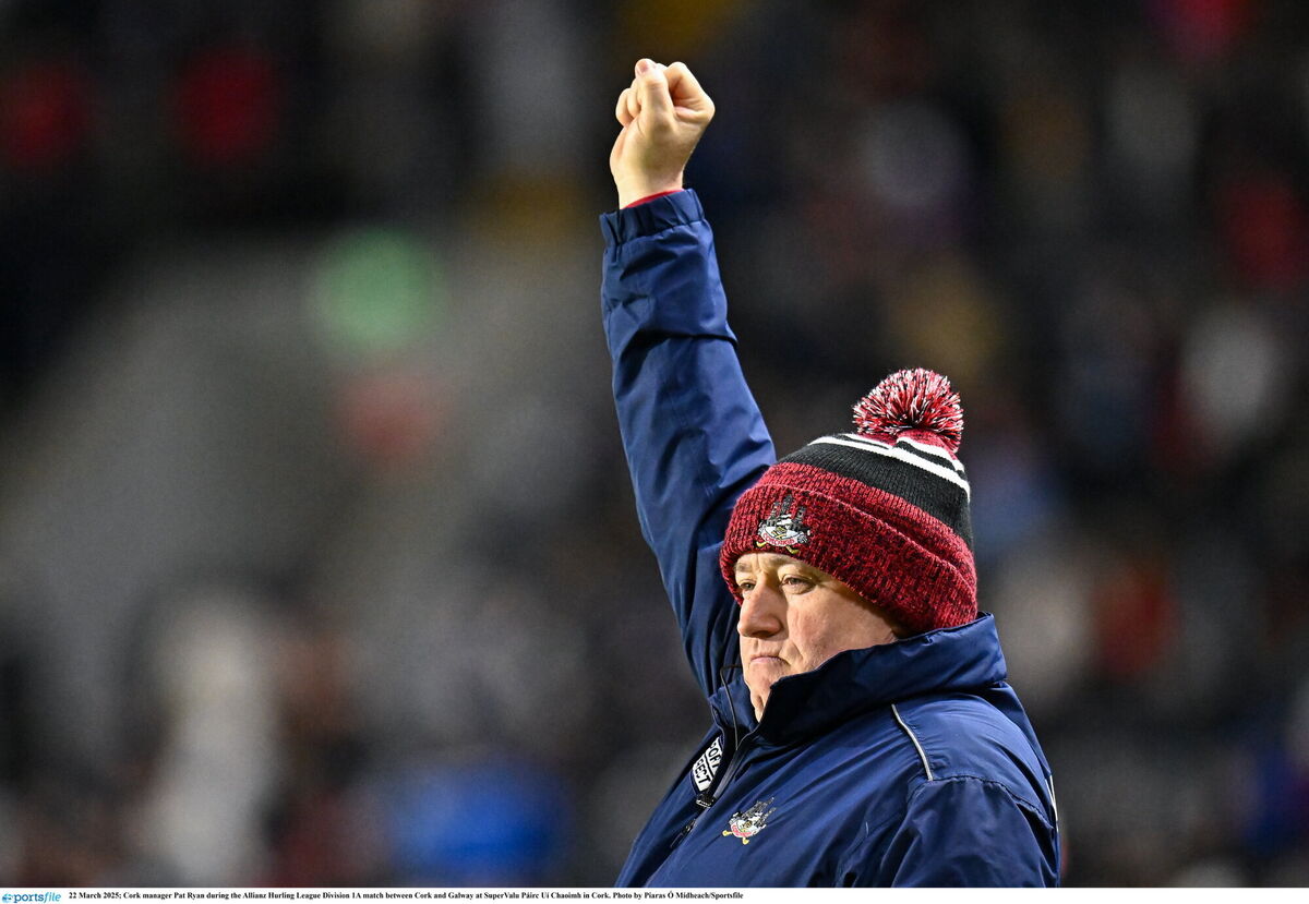 Cork manager Pat Ryan. Picture: Piaras Ó Mídheach/Sportsfile