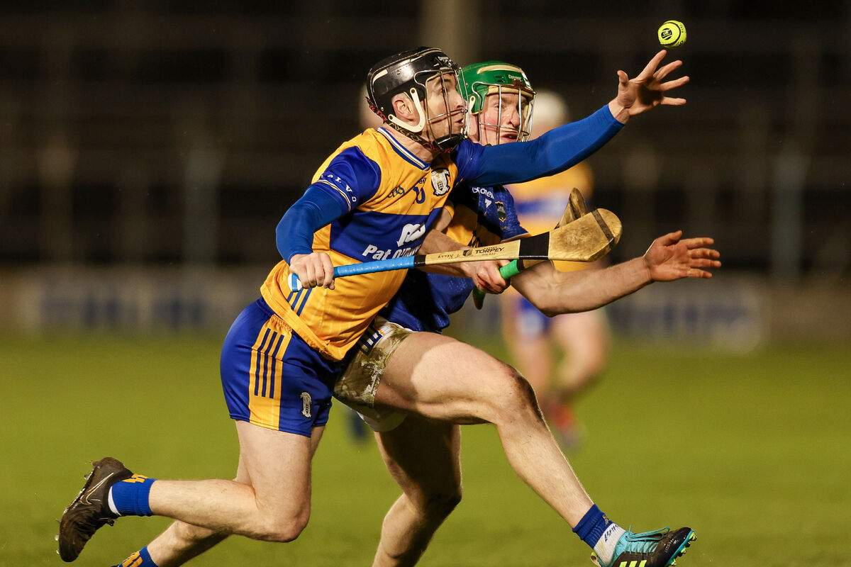 Tony Kelly of Clare in action against Brian McGrath of Tipperary. Picture: INPHO/Natasha Barton