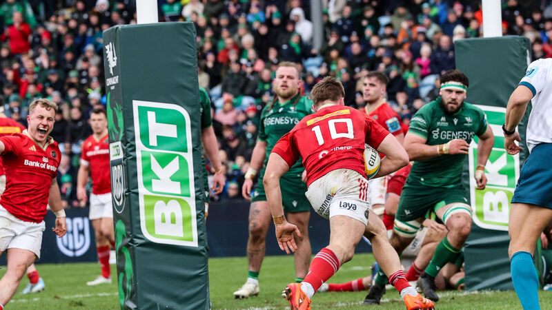 Munster secure crucial bonus-point victory away to Connacht thanks to Jack Crowley