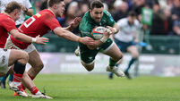 Caolin Blade scores a try despite Jack Crowley 29/3/2025