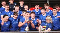 Jack McNamara and teammates celebrate with the cup 30/3/2025