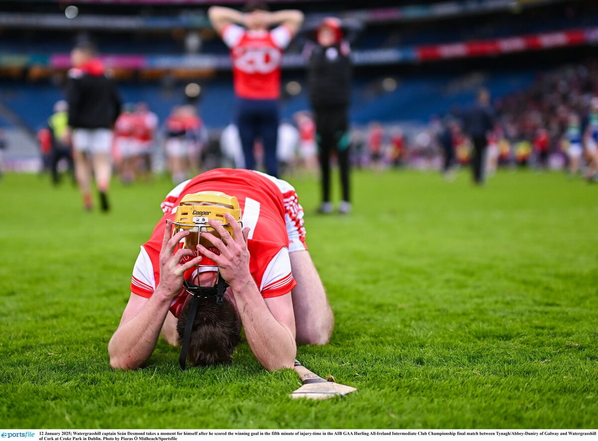 Watergrasshill captain Seán Desmond after the final whistle of the AIB All-Ireland Club IHC final. Picture: Piaras Ó Mídheach/Sportsfile